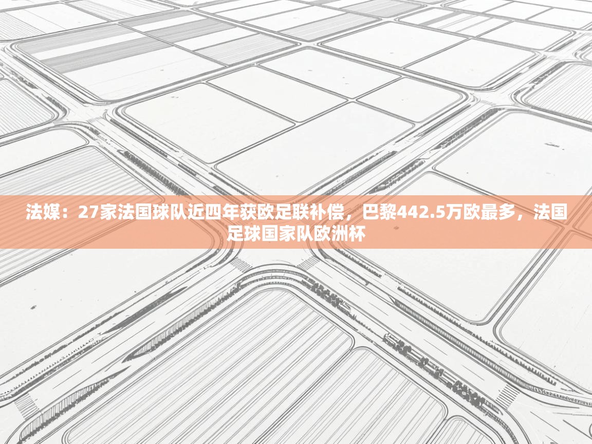 开云·体育kaiyun官方网站_kaiyun sports-法媒:27家法国球队近四年获欧足联补偿,巴黎442.5万欧最多,法国足球国家队欧洲杯 第1张